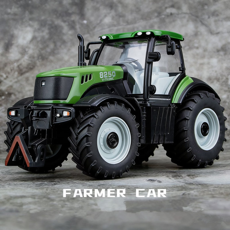 Agriculture Farming Types - نموذج جرار معدني مصبوب بمقياس 1/30،